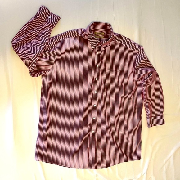 Roundtree & Yorke Other - Gold Label Men’s Pinstriped Button Down Collar Shirt Men's L